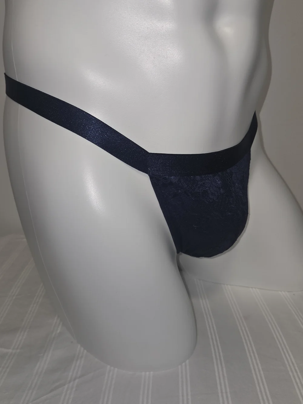 Cosabella Navy Blue Lace Men's Italian Thong